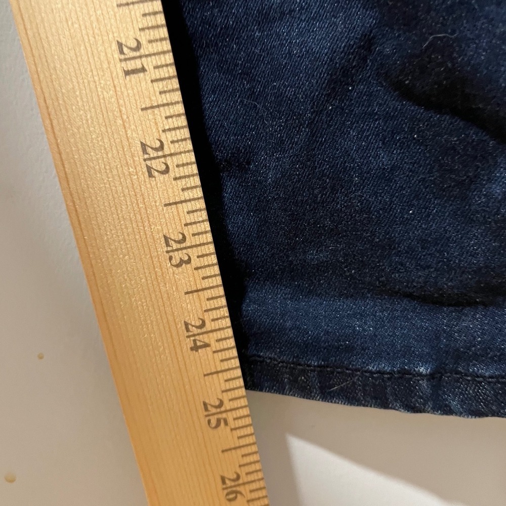 Banana Republic High Rise Skinny Jeans Dark Wash Premium Denim 33 Short - Picture 9 of 10